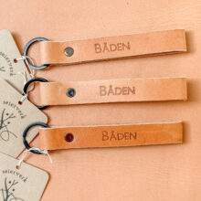 Læder nøglering til båden