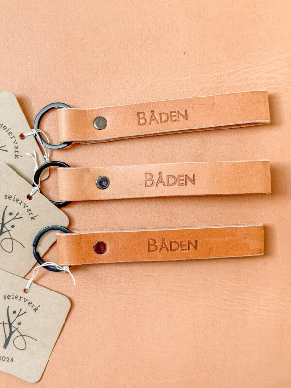 Læder nøglering til båden