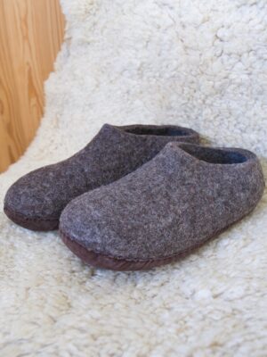 Hjemmesko mørk grå