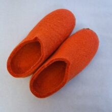 Hjemmesko uld rød Hjemmesko uld rød